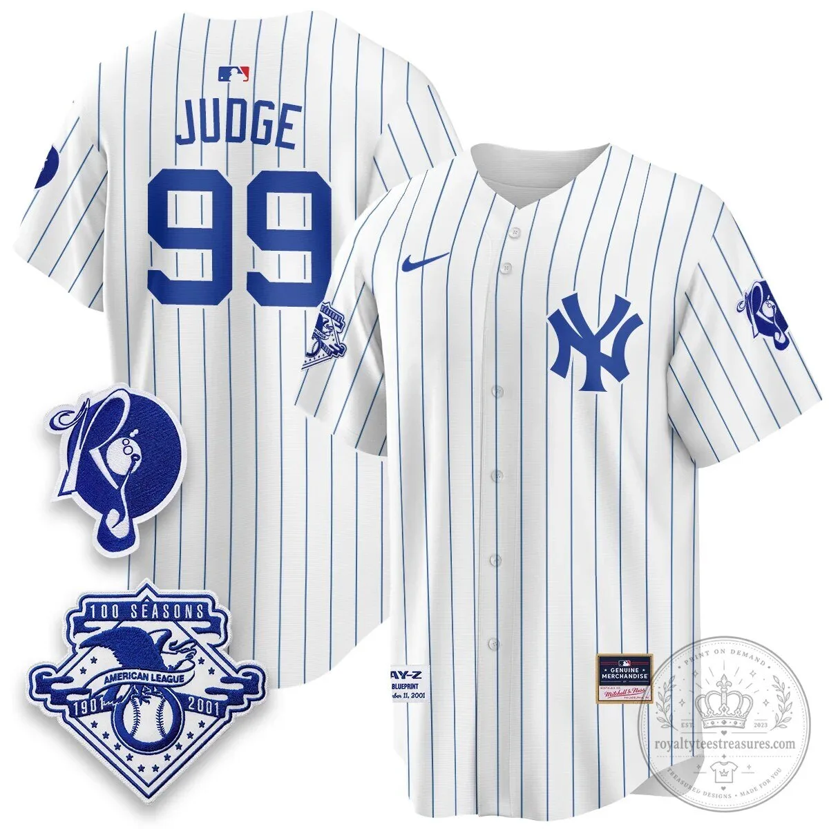 Pinstripe Baseball Jersey featuring Jay-Z and the New York Yankees 30 Pinstripe Baseball Jersey featuring Jay-Z and the New York Yankees