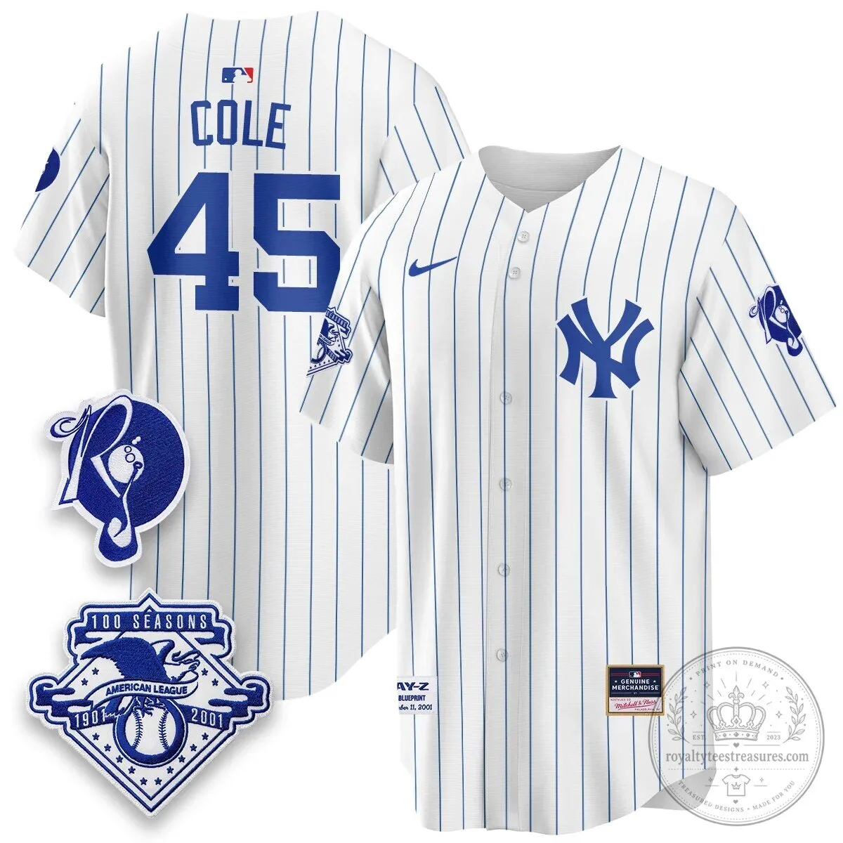 Pinstripe Baseball Jersey featuring Jay-Z and the New York Yankees 33 Pinstripe Baseball Jersey featuring Jay-Z and the New York Yankees