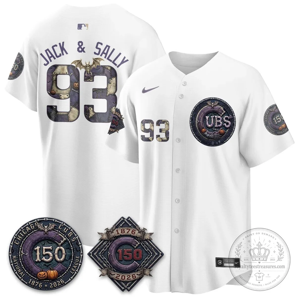 Chicago Cubs 150th Anniversary Halloween Alex Bregman Baseball Jersey 84 Chicago Cubs 150th Anniversary Halloween Alex Bregman Baseball Jersey