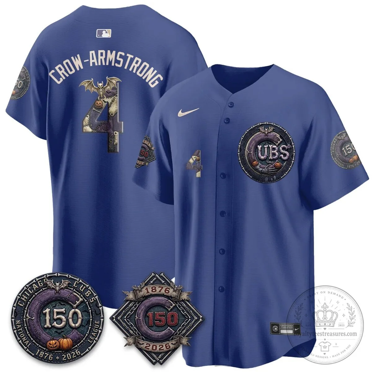 Chicago Cubs 150th Anniversary Halloween Alex Bregman Baseball Jersey 89 Chicago Cubs 150th Anniversary Halloween Alex Bregman Baseball Jersey