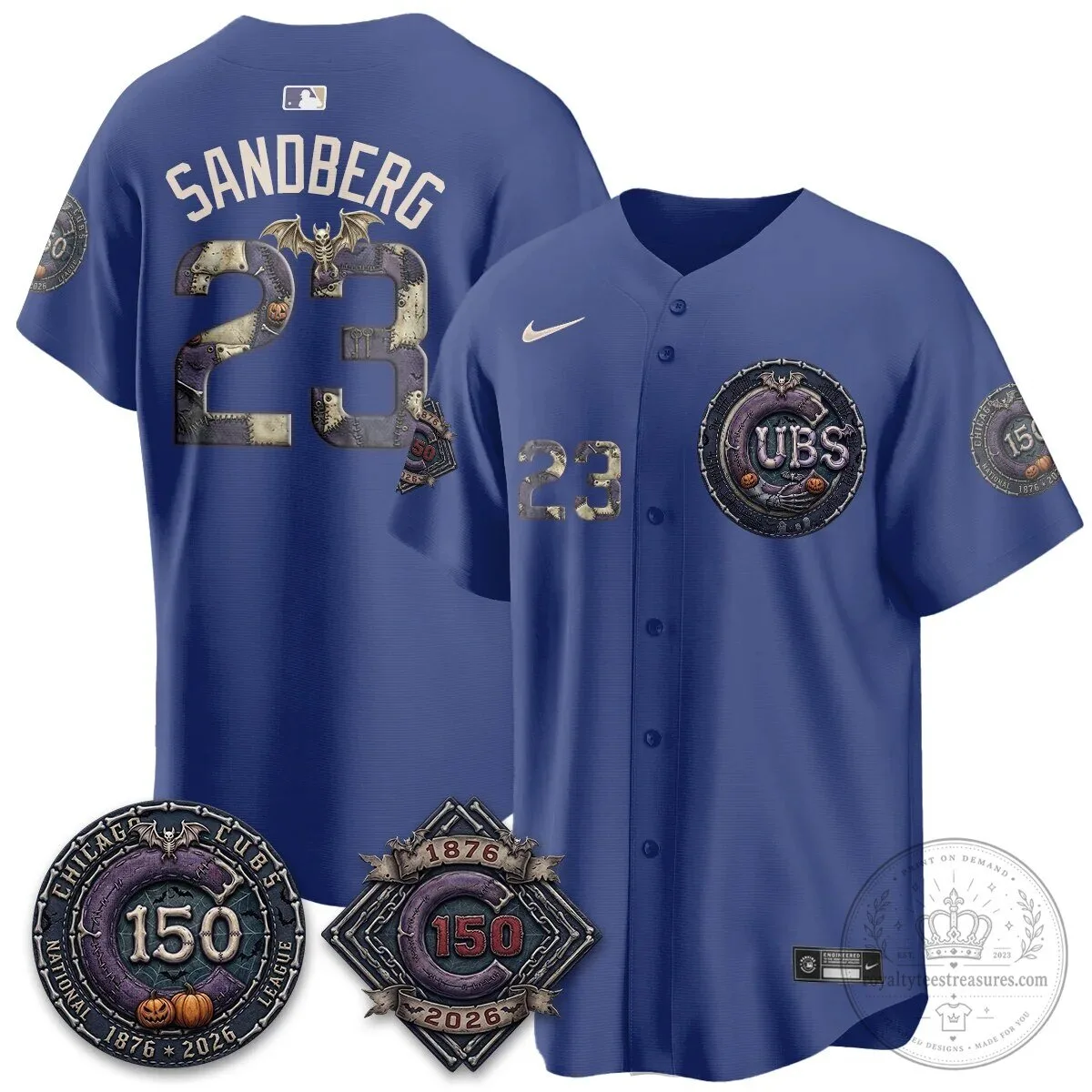 Chicago Cubs 150th Anniversary Halloween Alex Bregman Baseball Jersey 92 Chicago Cubs 150th Anniversary Halloween Alex Bregman Baseball Jersey