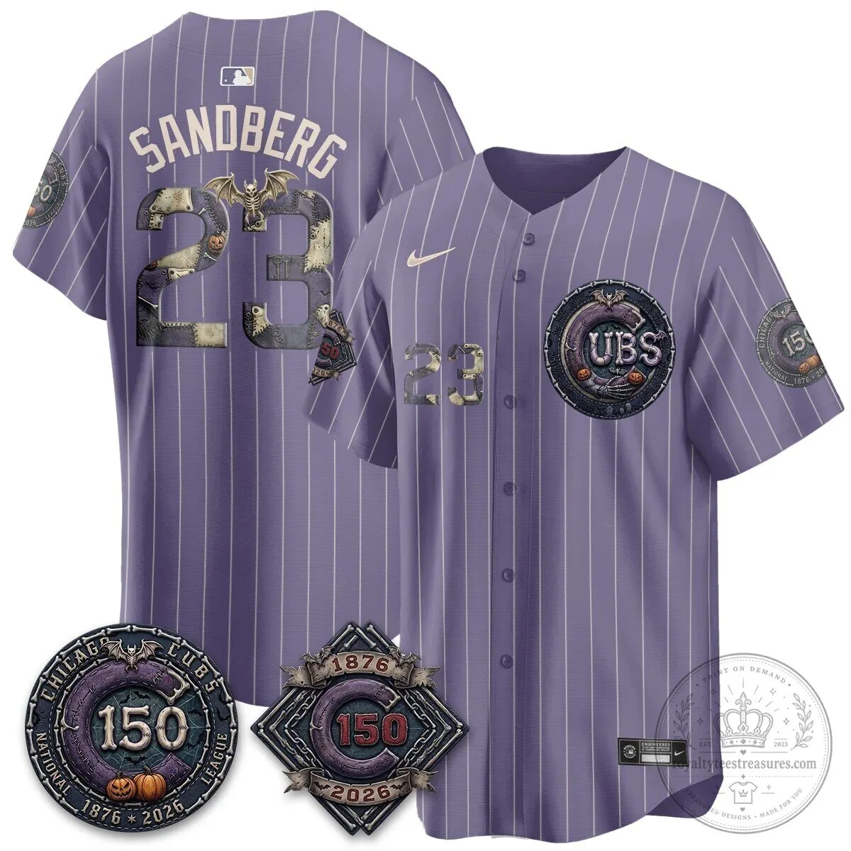 Chicago Cubs 150th Anniversary Halloween Alex Bregman Baseball Jersey 116 Chicago Cubs 150th Anniversary Halloween Alex Bregman Baseball Jersey