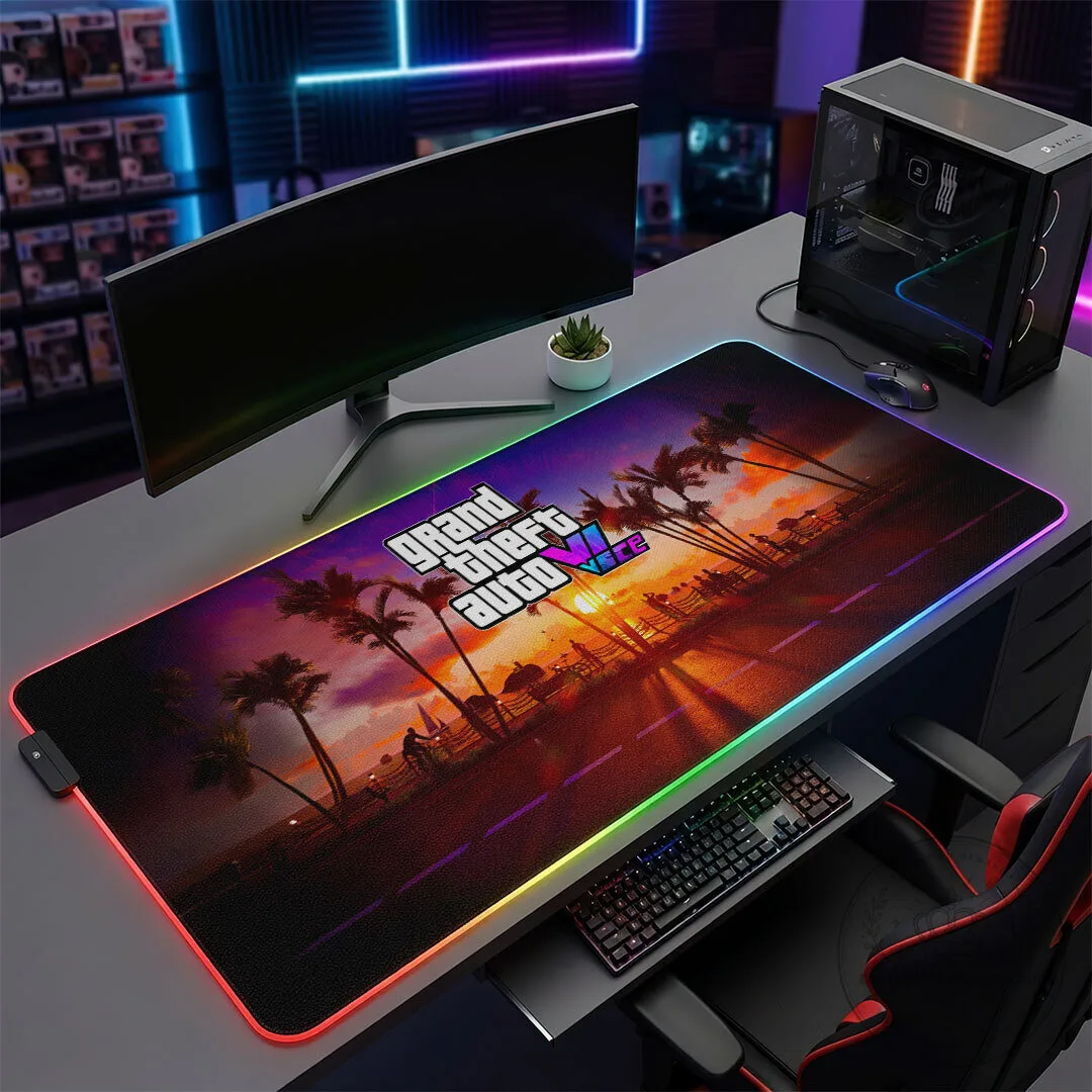 RGB Gaming Desk Mat for Grand Theft Auto VI Custom Setup 8 RGB Gaming Desk Mat for Grand Theft Auto VI Custom Setup