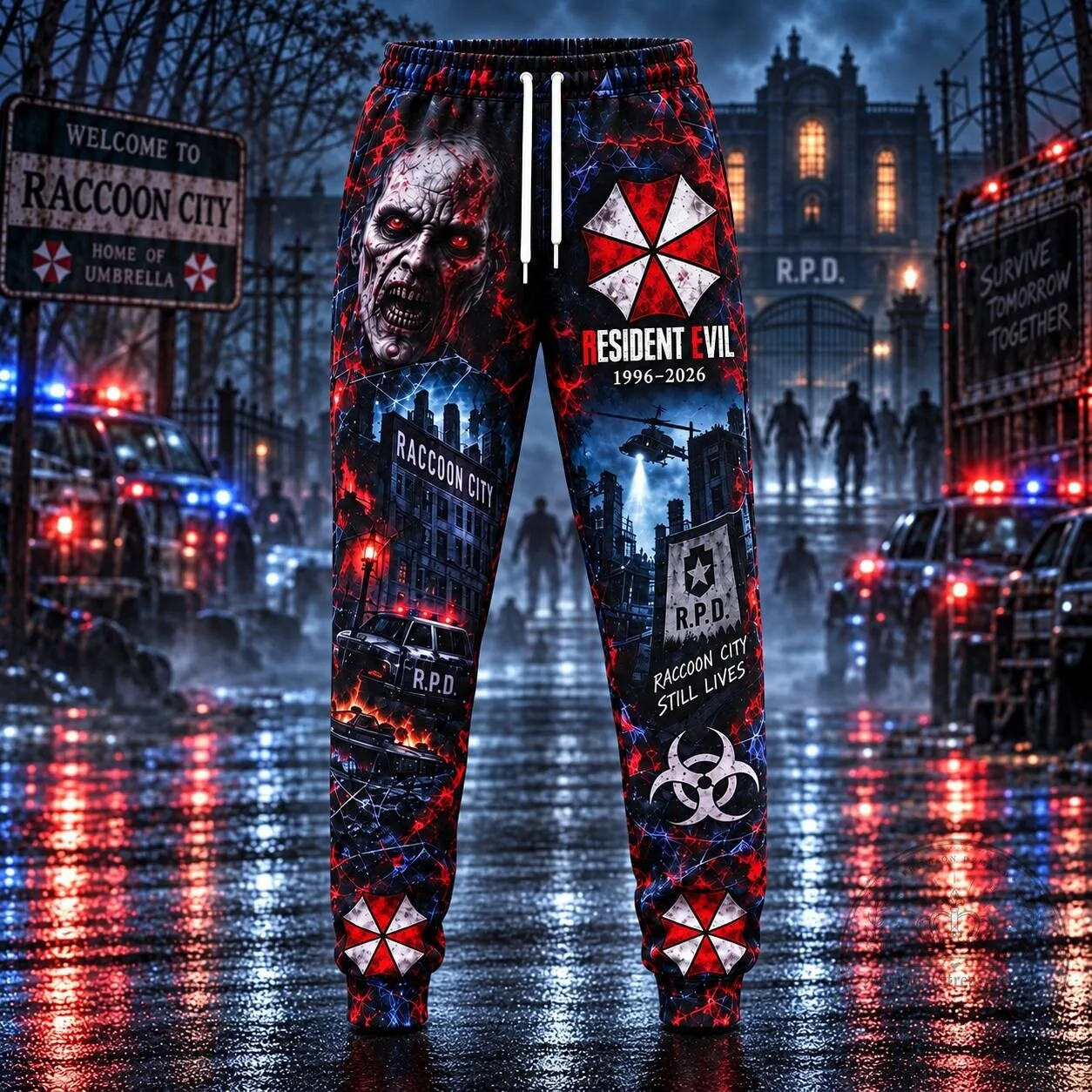 Resident Evil 30th Anniversary Raccoon City Umbrella Corporation All-Over Print Hoodie 9 Resident Evil 30th Anniversary Raccoon City Umbrella Corporation All-Over Print Hoodie