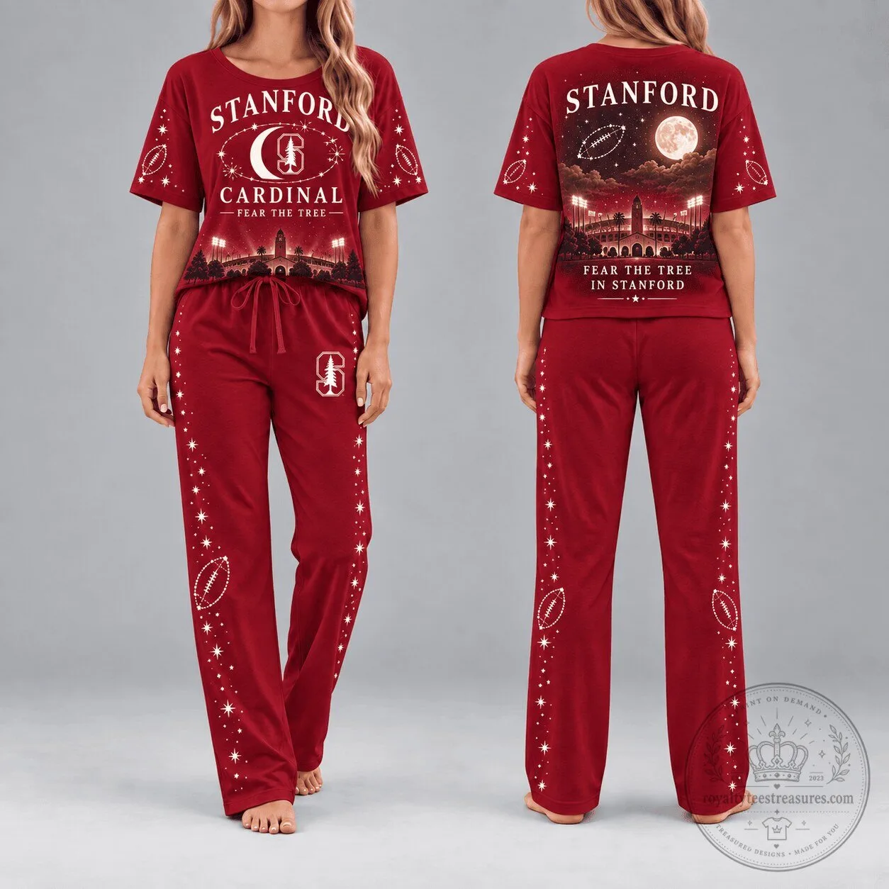Stanford Cardinal Football Stadium Fear The Tree Pajamas Set