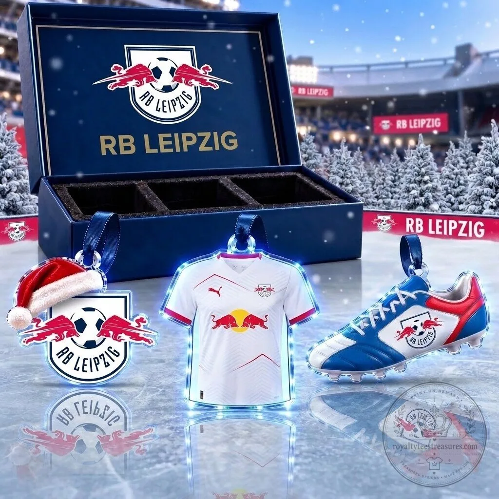 RB Leipzig Bundesliga Football Club Team Christmas Tree Ornament Set