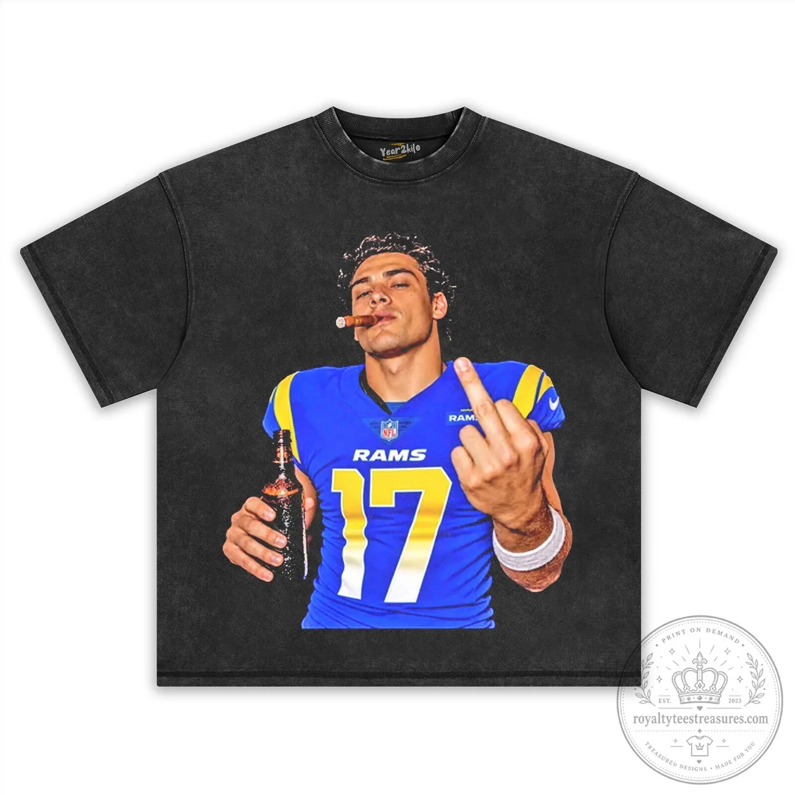 Puka Nacua Flipping It Los Angeles Rams Football T-Shirt 11 Puka Nacua Flipping It Los Angeles Rams Football T-Shirt