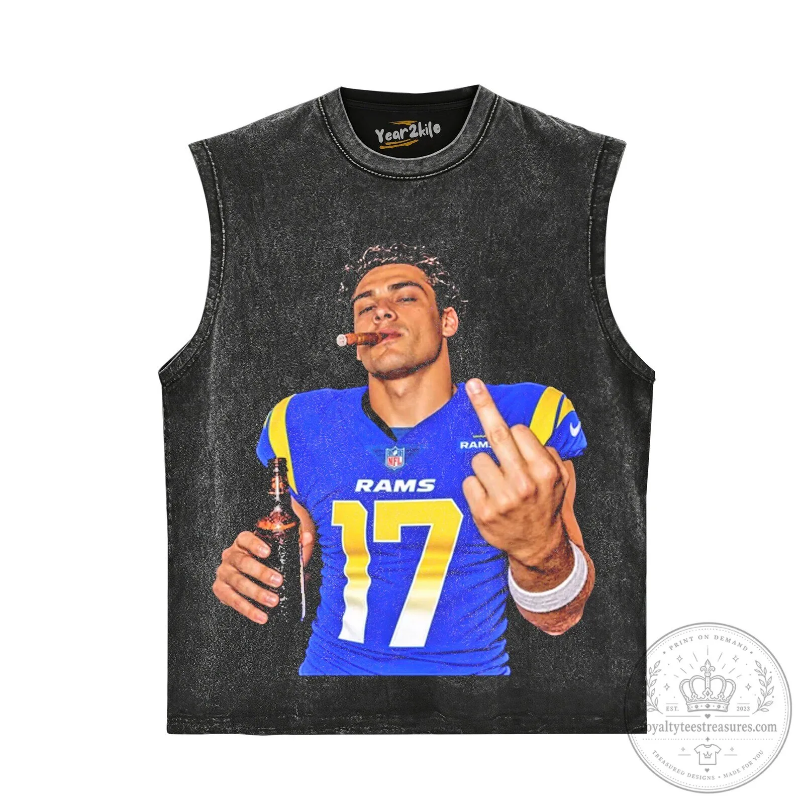 Puka Nacua Flipping It Los Angeles Rams Football T-Shirt 12 Puka Nacua Flipping It Los Angeles Rams Football T-Shirt