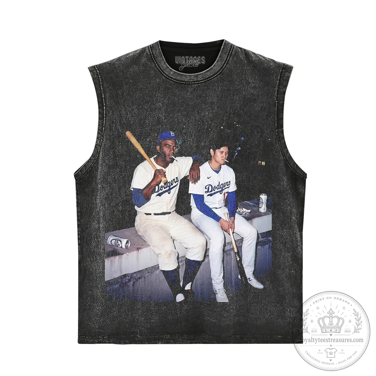 Dodgers Fan T-Shirt Featuring Shohei Ohtani and Jackie Robinson 9 Dodgers Fan T-Shirt Featuring Shohei Ohtani and Jackie Robinson