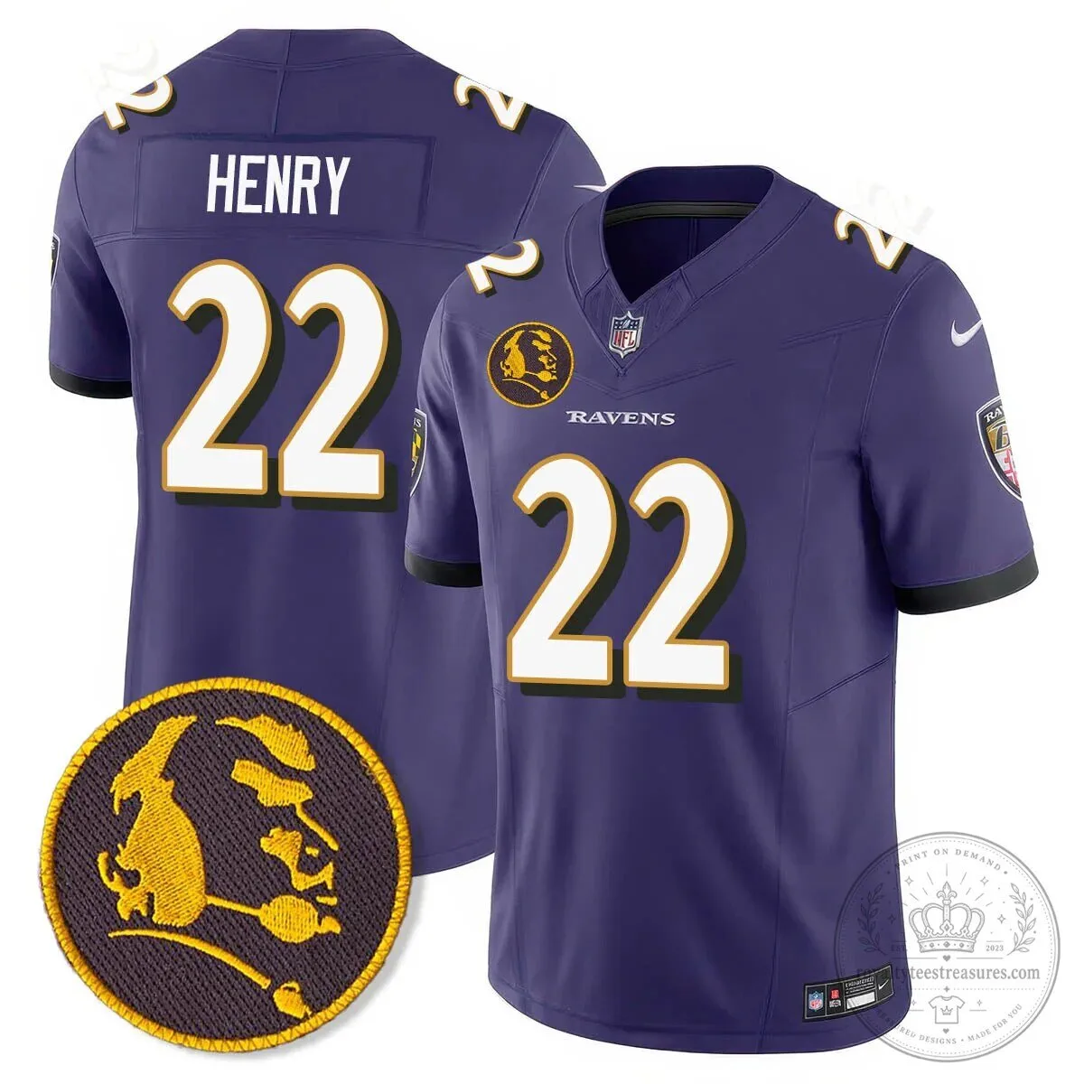 Baltimore Ravens Lamar Jackson John Madden Patch Black Football Jersey 41 Baltimore Ravens Lamar Jackson John Madden Patch Black Football Jersey