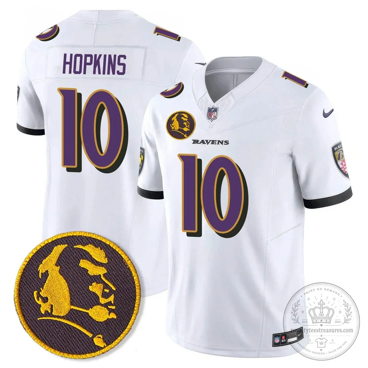 Baltimore Ravens Lamar Jackson John Madden Patch Black Football Jersey 56 Baltimore Ravens Lamar Jackson John Madden Patch Black Football Jersey
