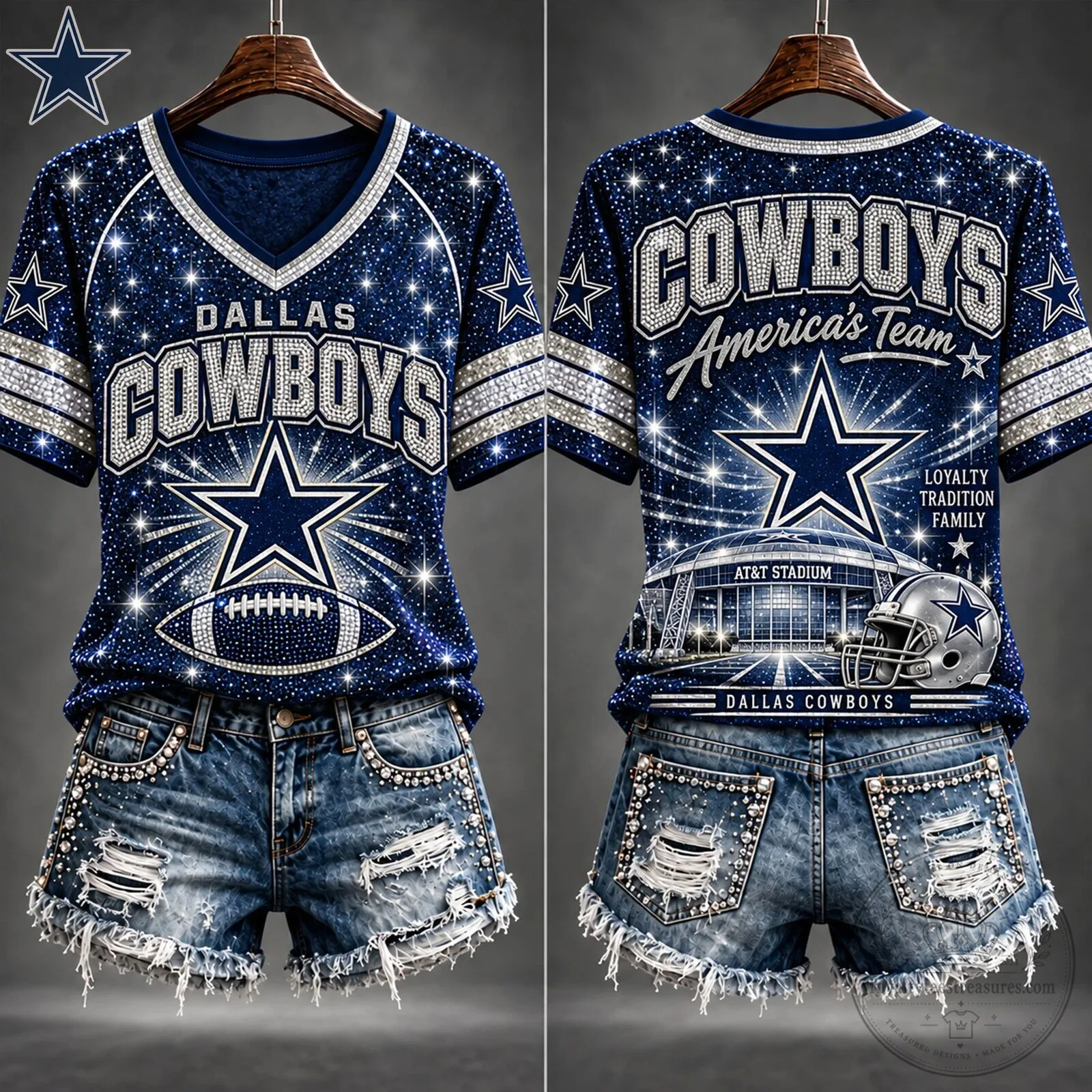Dallas Cowboys America's Team Loyalty Tradition Family Football Jersey