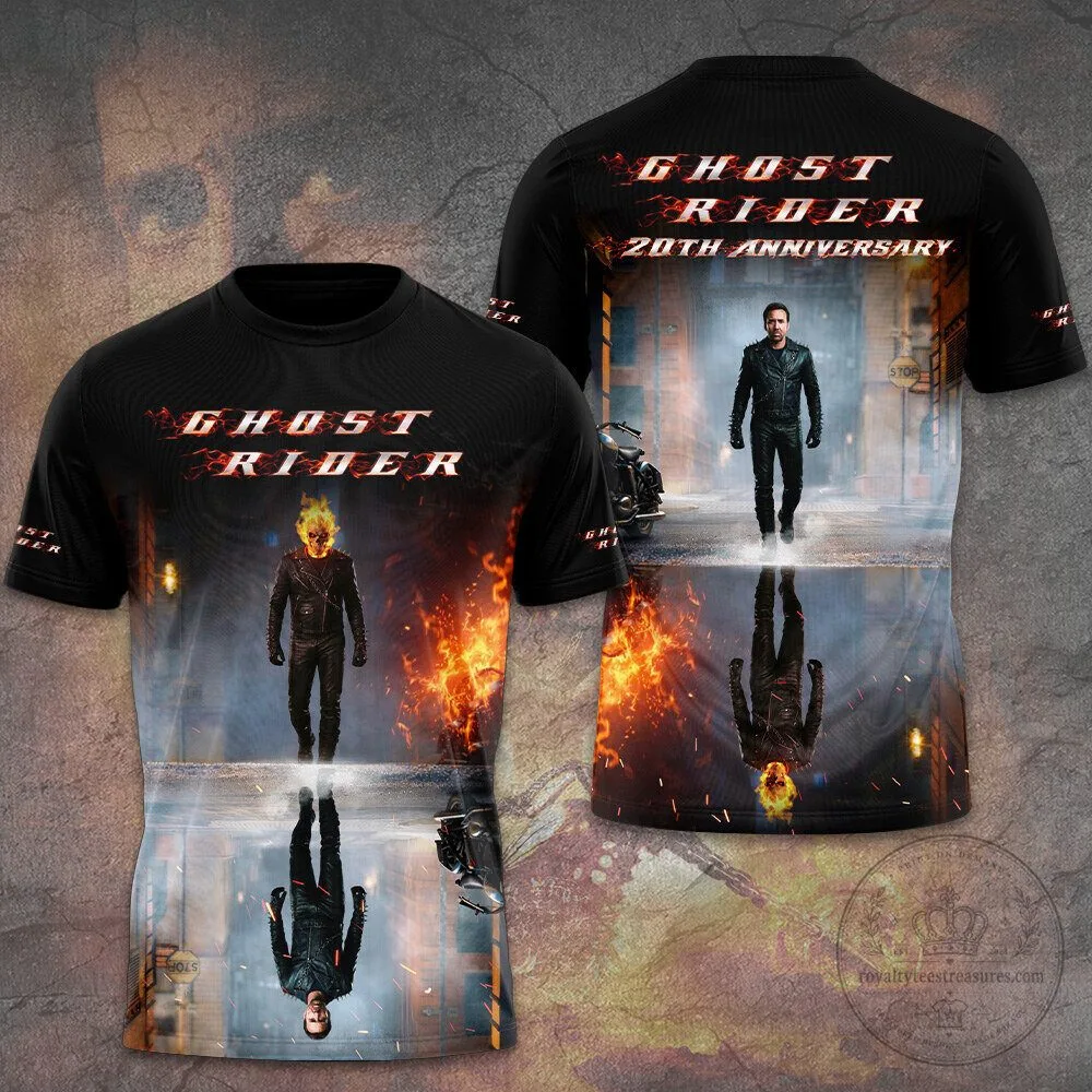 Ghost Rider 20th Anniversary Nicolas Cage Movie T-Shirt