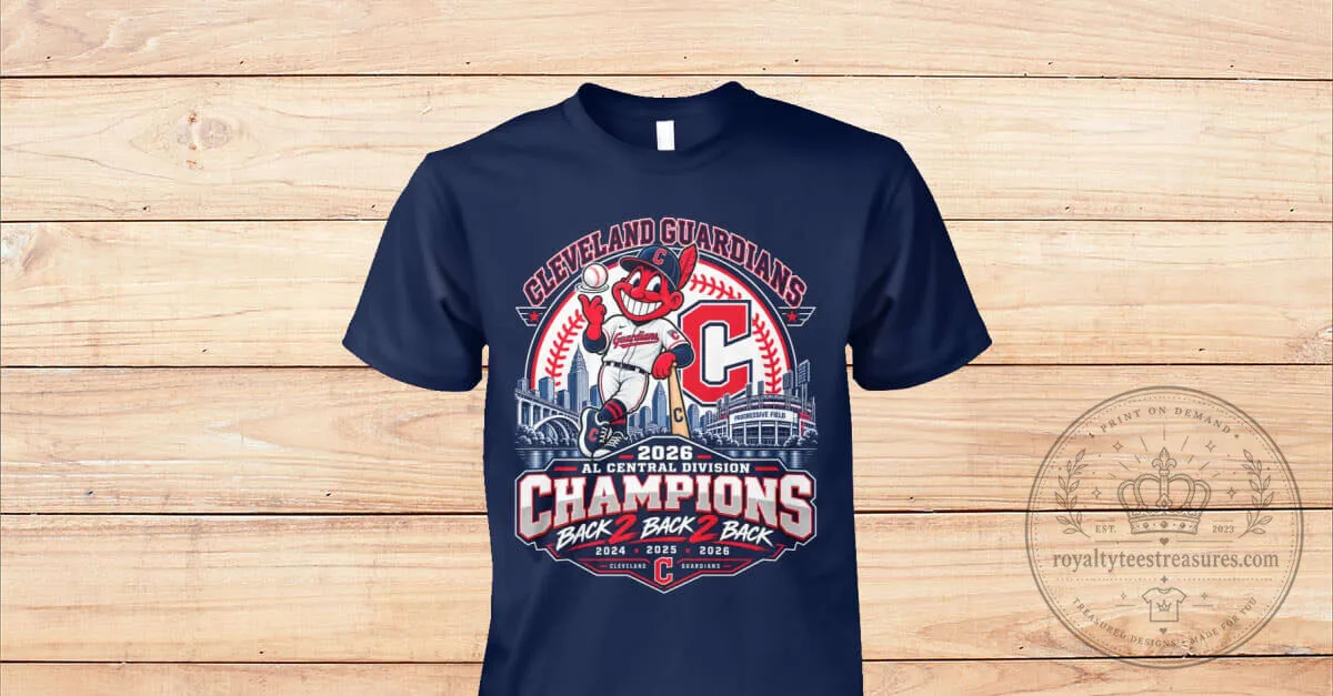 Cleveland Guardians 2026 AL Central Division Champions Back to Back T-Shirt