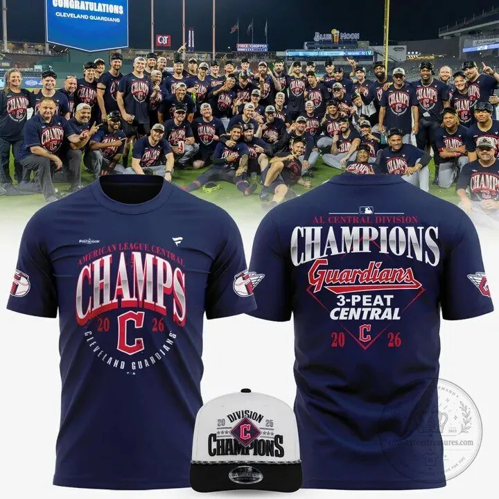 T-Shirt Celebrating Cleveland Guardians 2026 AL Central Division Championship