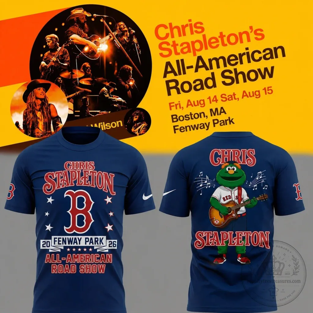 Boston Red Sox T-Shirt for Chris Stapleton's All-American Road Show 2026