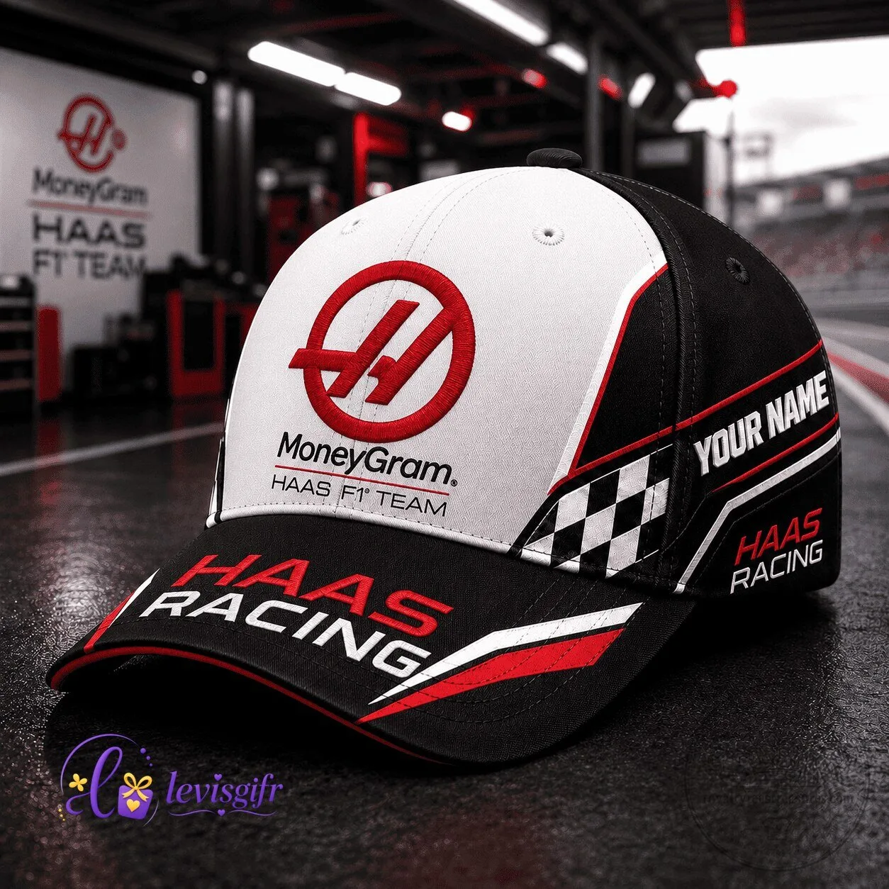 Racing Fan Gift Haas Formula 1 Team Personalized Baseball Cap Hat