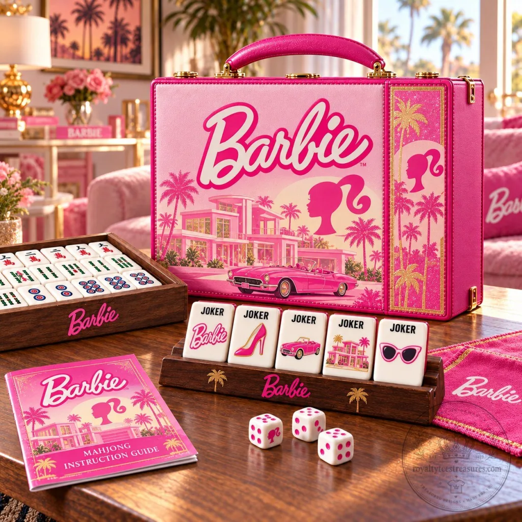 Barbie Mahjong Game Set with Instruction Guide and Dice Barbie Mahjong Game Set with Instruction Guide and Dice