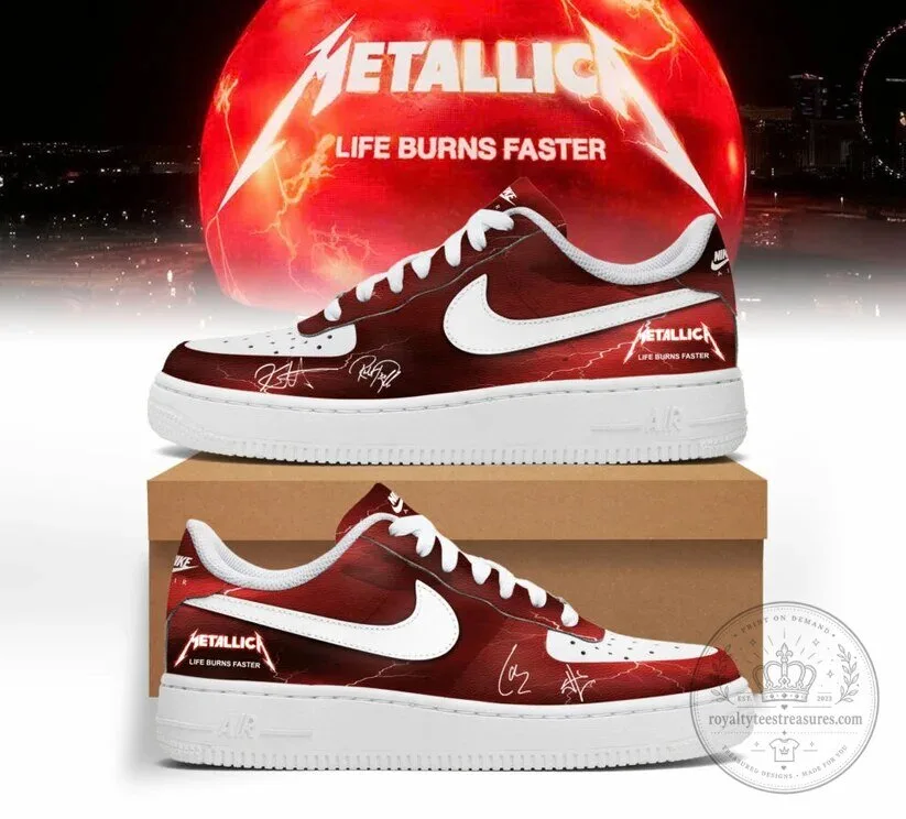 Metallica Life Burns Faster Sphere Las Vegas Concert Limited Edition Shoes