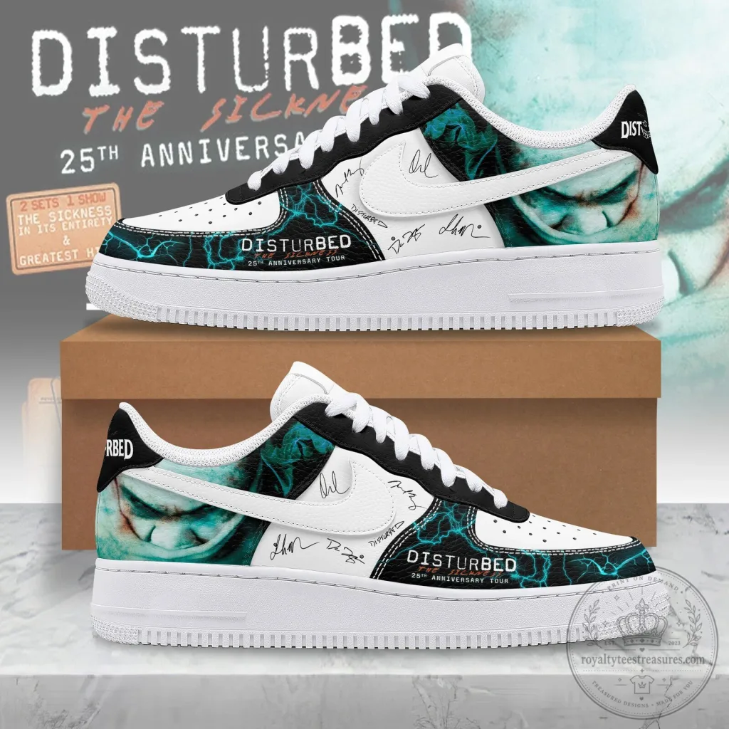 Disturbed The Sickness 25th Anniversary Tour Custom Sneakers Disturbed The Sickness 25th Anniversary Tour Custom Sneakers