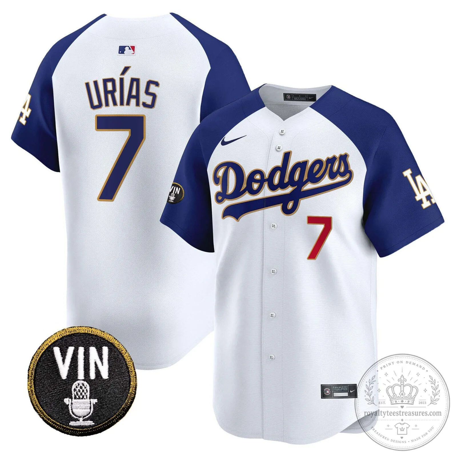 Los Angeles Dodgers Shohei Ohtani Number 17 White Baseball Jersey 68 Los Angeles Dodgers Shohei Ohtani Number 17 White Baseball Jersey