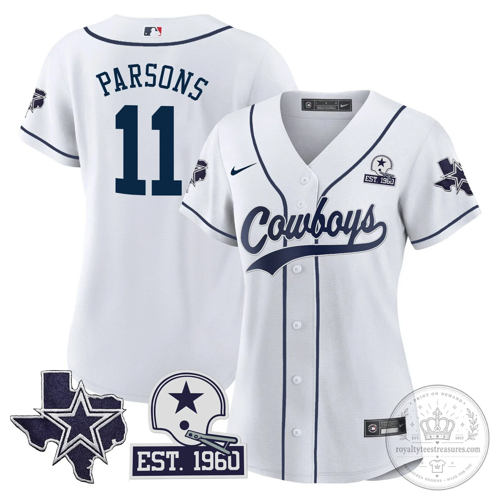 Dallas Cowboys Micah Parsons Baseball Jersey