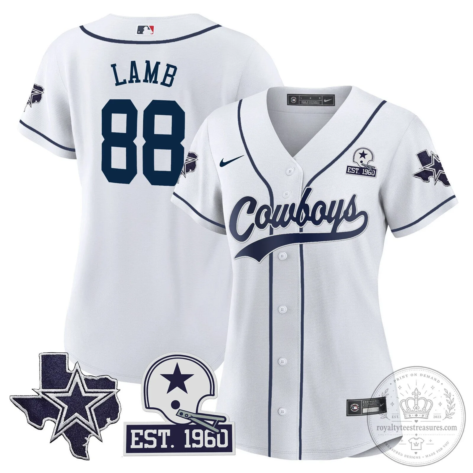 Dallas Cowboys Micah Parsons Baseball Jersey 42 Dallas Cowboys Micah Parsons Baseball Jersey