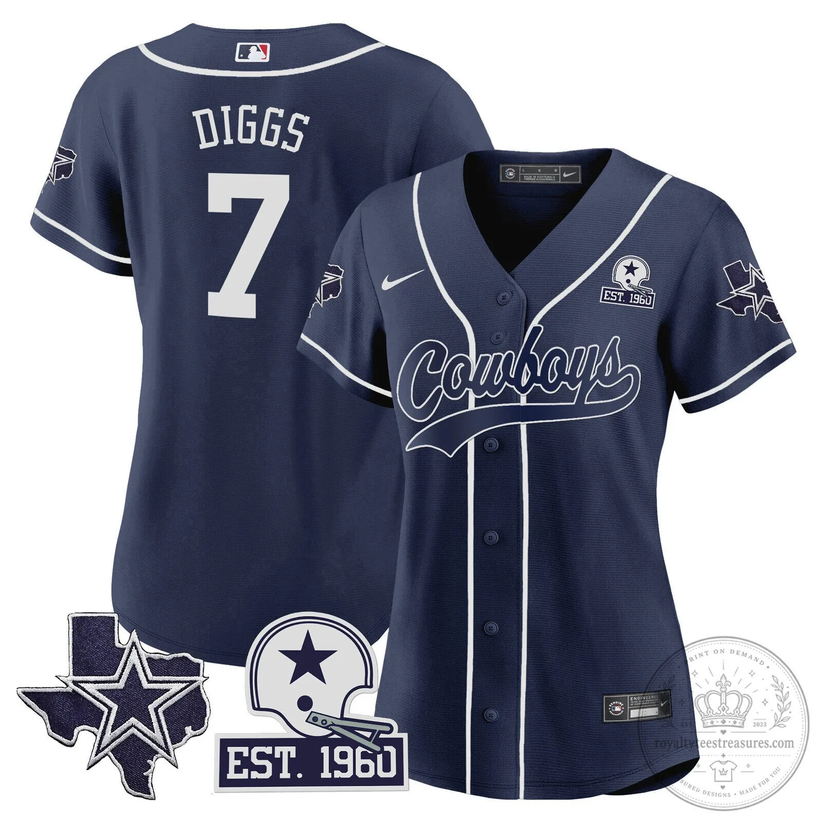 Dallas Cowboys Micah Parsons Baseball Jersey 51 Dallas Cowboys Micah Parsons Baseball Jersey