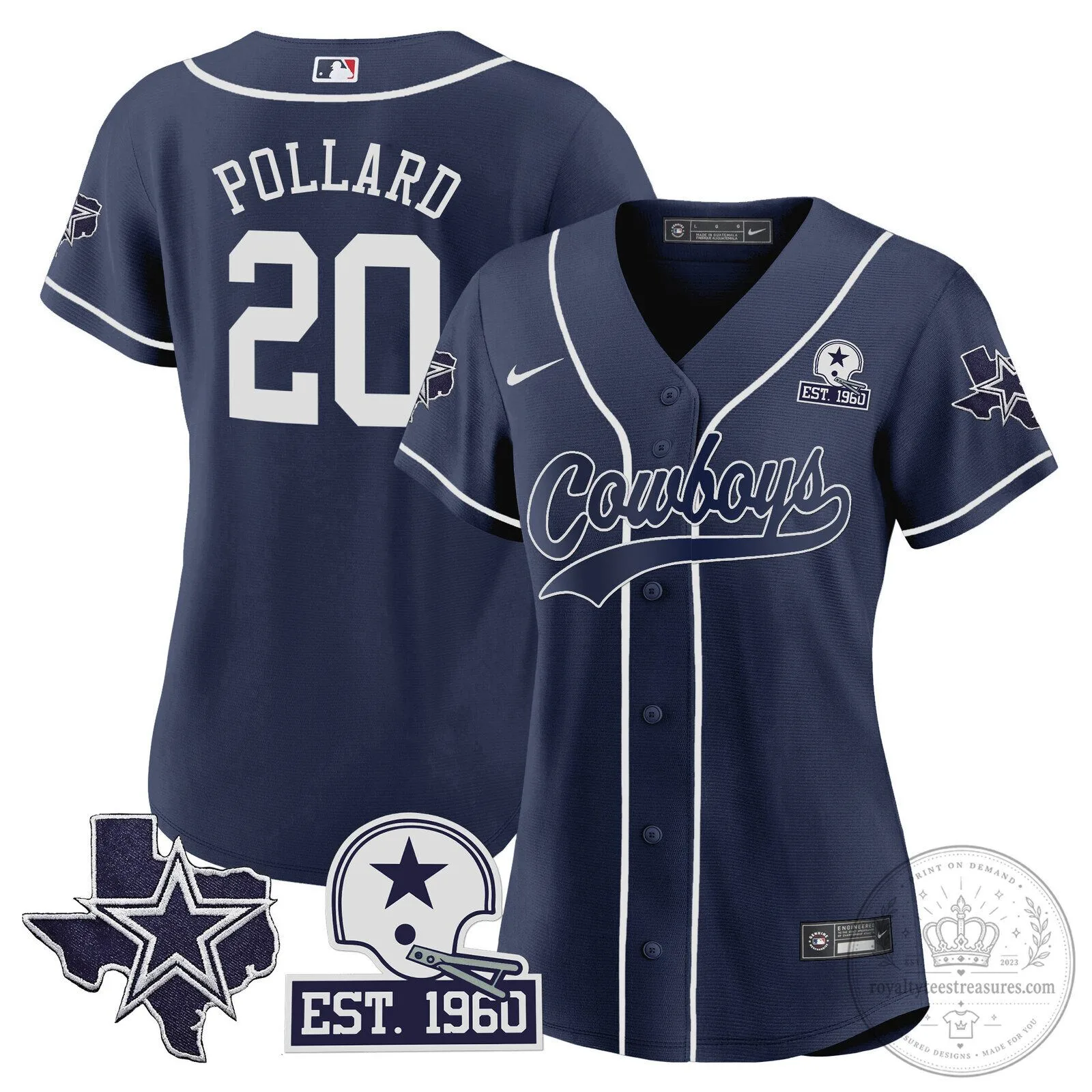 Dallas Cowboys Micah Parsons Baseball Jersey 54 Dallas Cowboys Micah Parsons Baseball Jersey