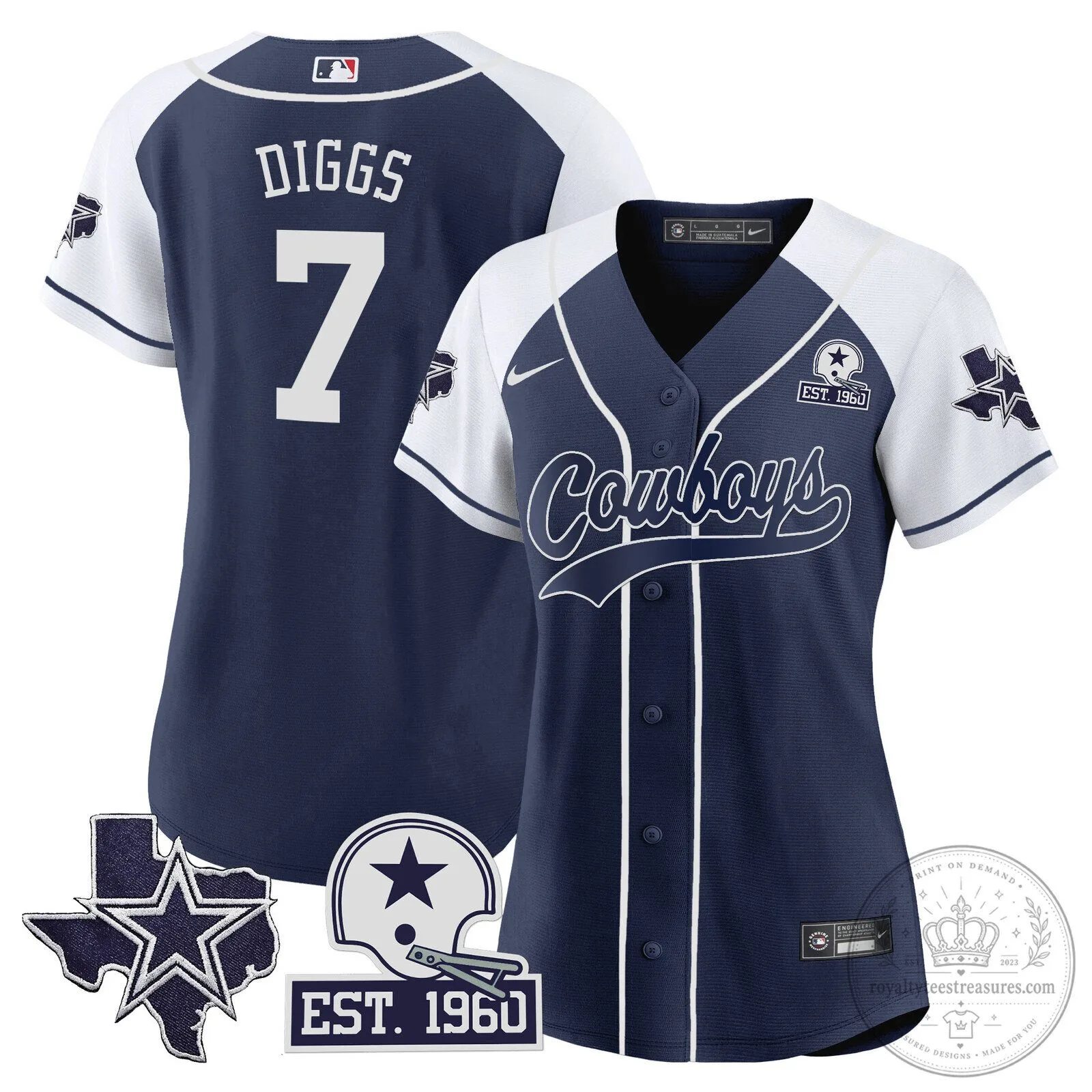 Dallas Cowboys Micah Parsons Baseball Jersey 59 Dallas Cowboys Micah Parsons Baseball Jersey