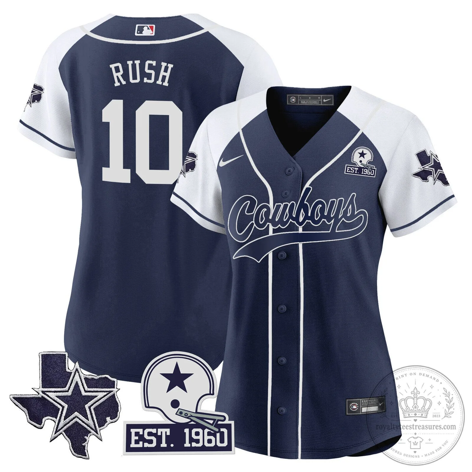 Dallas Cowboys Micah Parsons Baseball Jersey 61 Dallas Cowboys Micah Parsons Baseball Jersey
