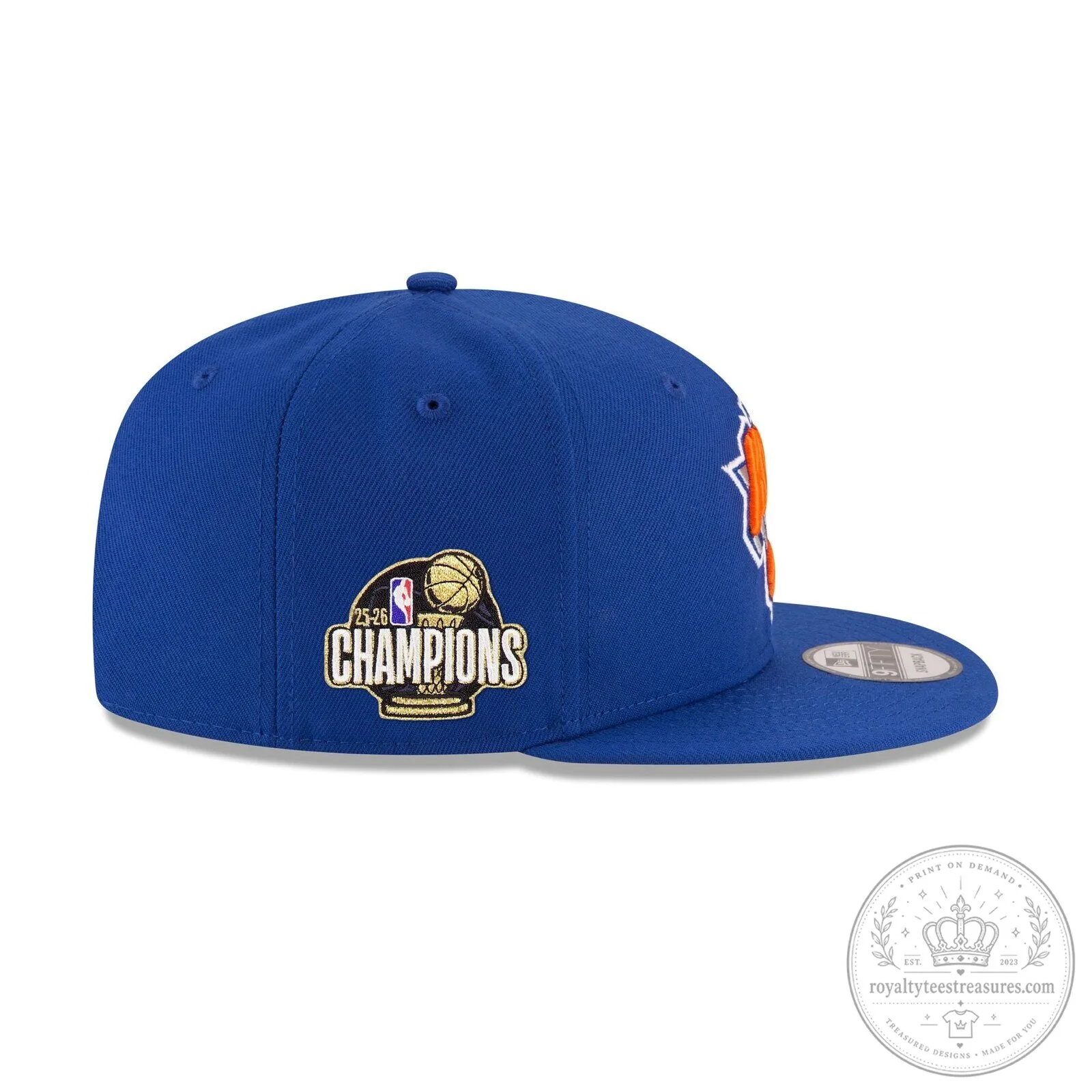 New York Knicks 2026 Champions Side Patch Blue Fitted Cap Hat 9 New York Knicks 2026 Champions Side Patch Blue Fitted Cap Hat