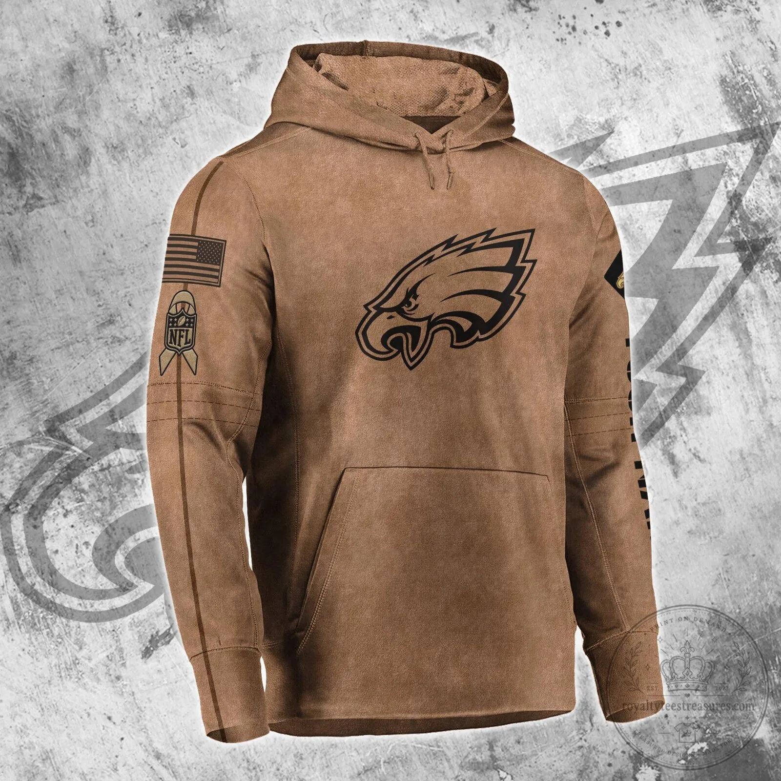 Philadelphia Eagles Football Custom Name Hoodie 6 Philadelphia Eagles Football Custom Name Hoodie