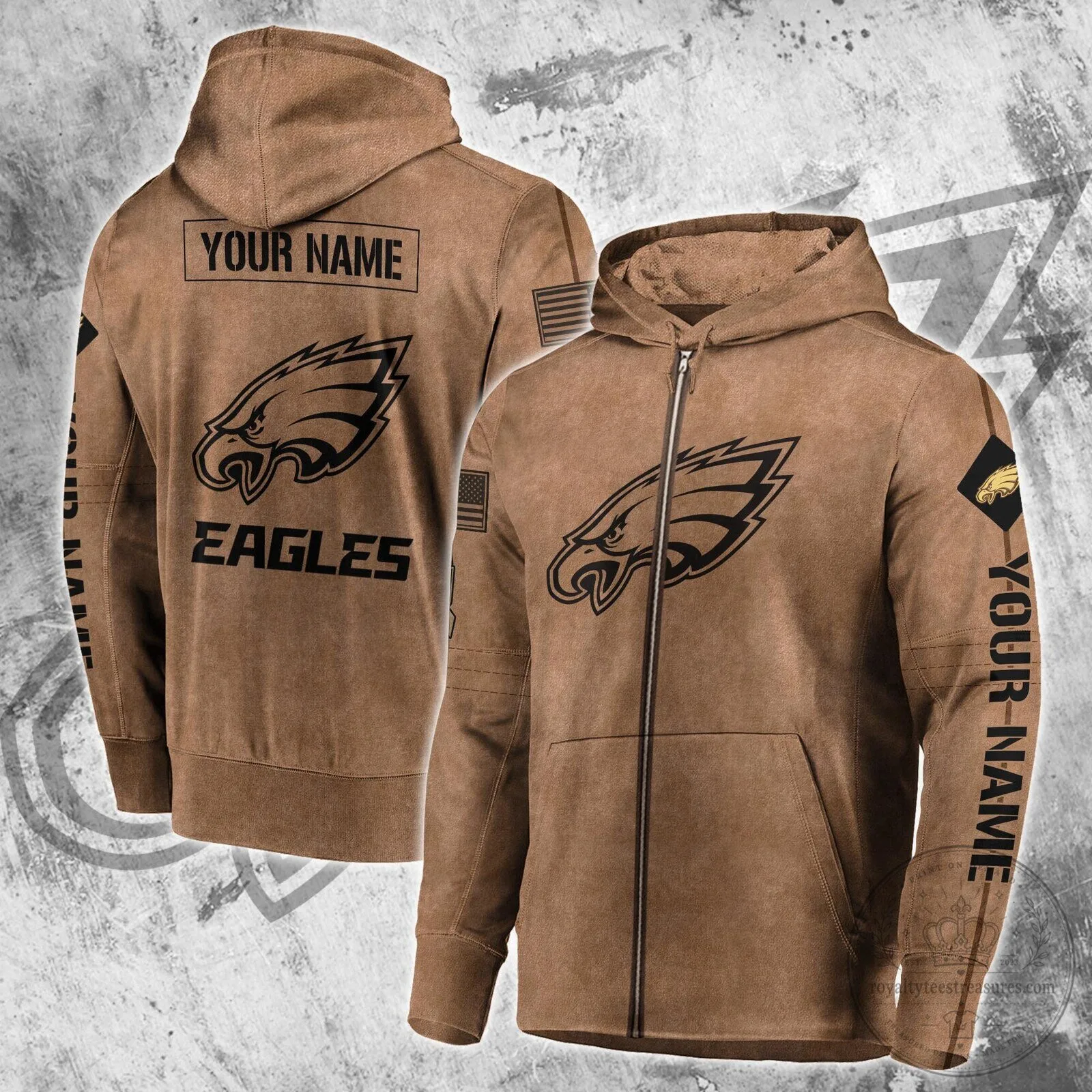 Philadelphia Eagles Football Custom Name Hoodie 9 Philadelphia Eagles Football Custom Name Hoodie