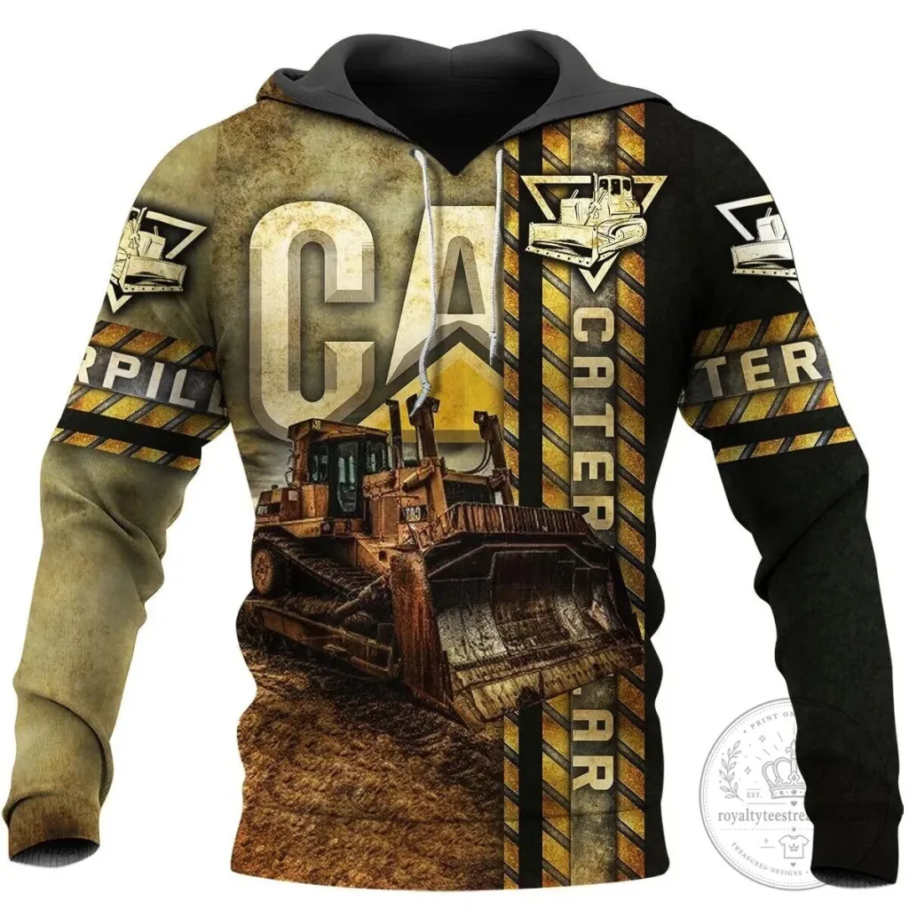 Caterpillar Heavy Equipment Bulldozer Construction Worker Hoodie Caterpillar Heavy Equipment Bulldozer Construction Worker Hoodie
