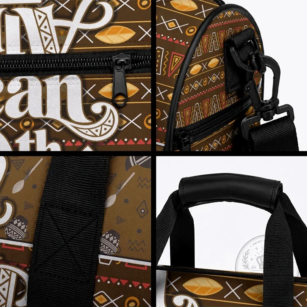 Personalized African 70th Birthday Tribal Pattern Mudcloth Heritage Art Duffle Bag 6 Personalized African 70th Birthday Tribal Pattern Mudcloth Heritage Art Duffle Bag