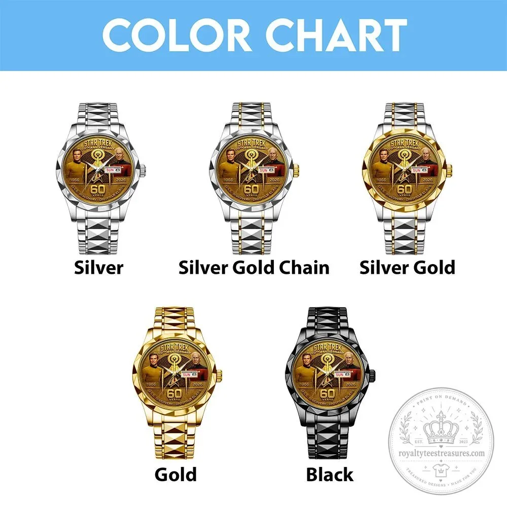 Star Trek 60th Anniversary U.S.S. Discovery Crossfield Class Gold Watch 9 Star Trek 60th Anniversary U.S.S. Discovery Crossfield Class Gold Watch