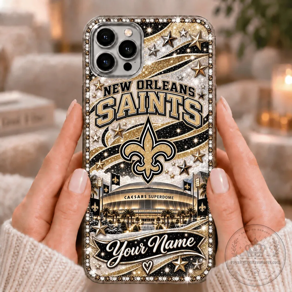 New Orleans Saints Personalized Football Team Fan Phone Case New Orleans Saints Personalized Football Team Fan Phone Case
