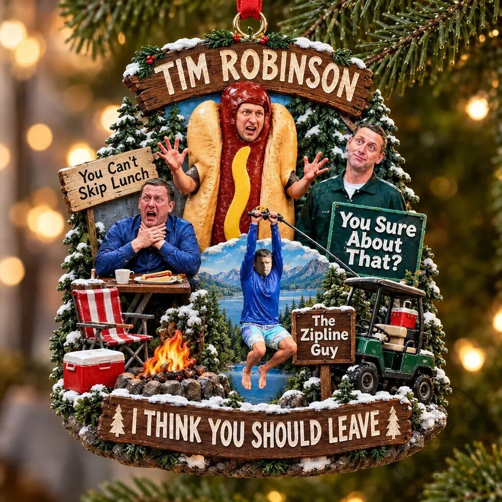 Tim Robinson I Think You Should Leave Funny Christmas Tree Ornament