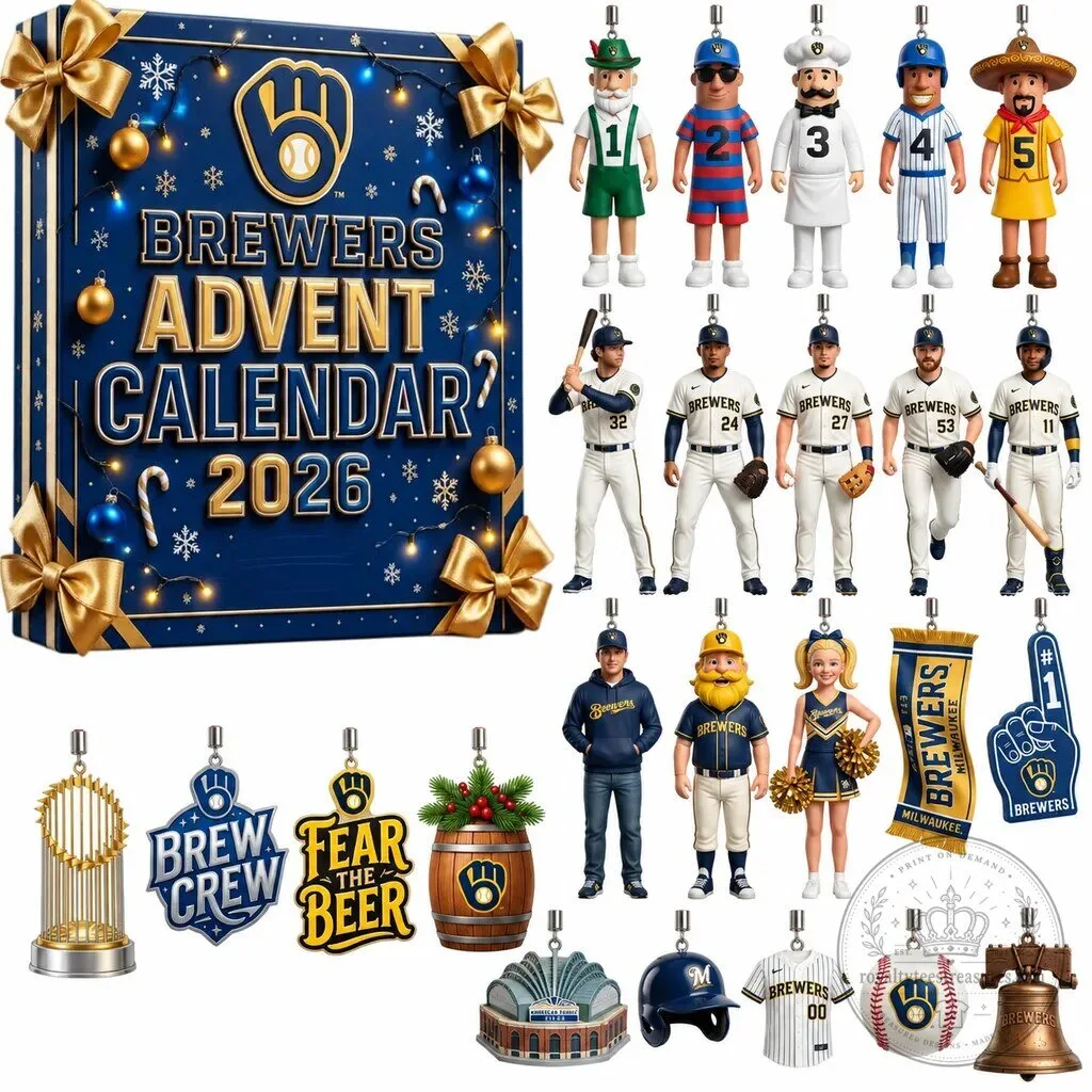 Milwaukee Brewers 2026 Christmas Holiday Advent Calendar