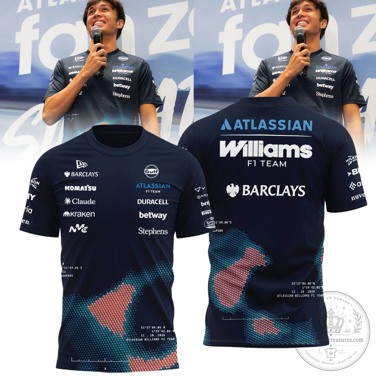 Limited Edition Williams F1 Team Special Singapore Shirt