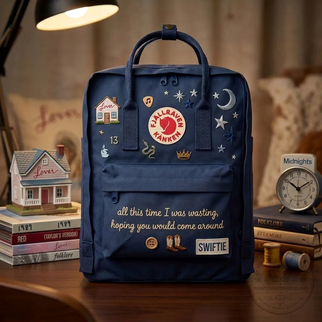 Fjallraven Kanken Backpack with Taylor Swift Embroidery