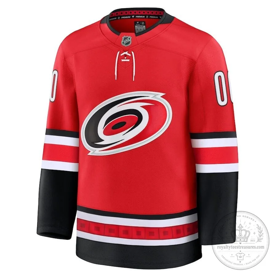 Carolina Hurricanes NHL Red Alternate Premium Custom Hockey Jersey