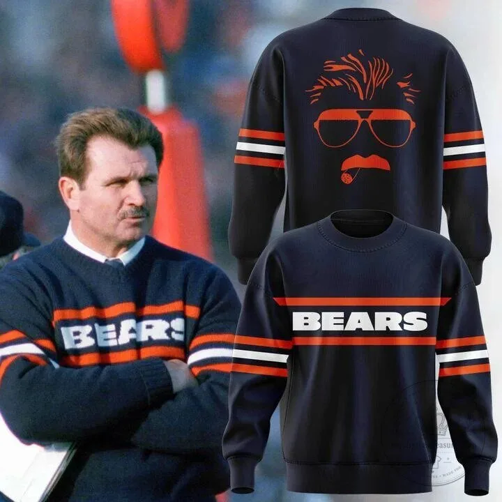 Mike Ditka Chicago Bears Football Team Fan Sweatshirt