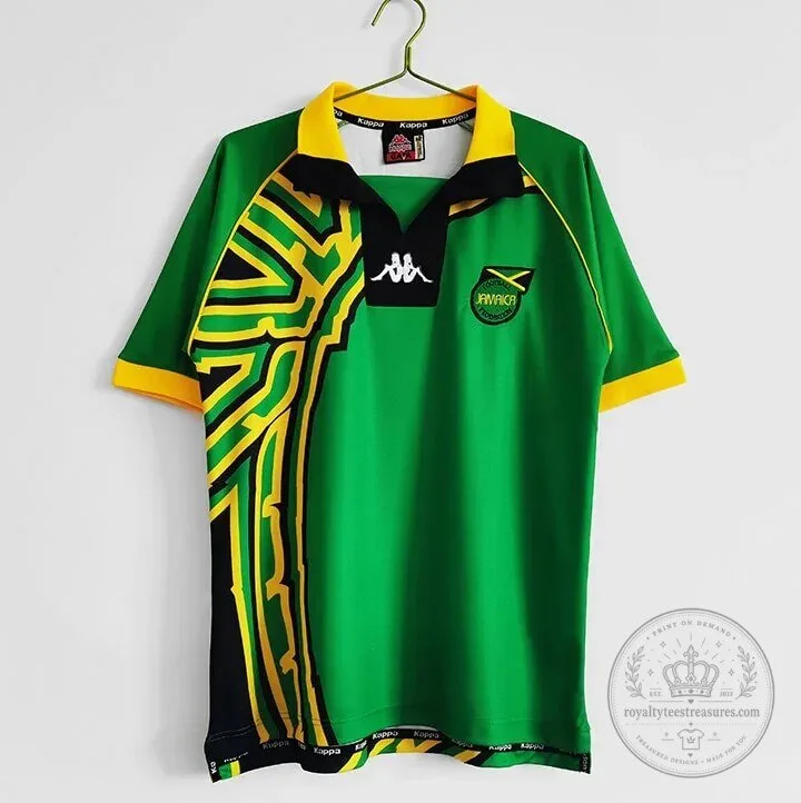 Jamaica National Football Team 1998 Away Retro Soccer Jersey