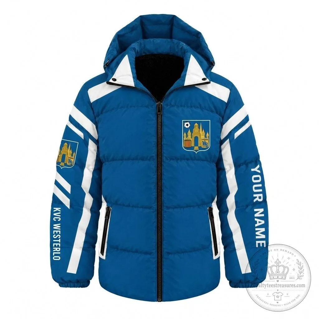 KVC Westerlo Belgian Pro League Custom Name Waterproof Thickened Down Jacket