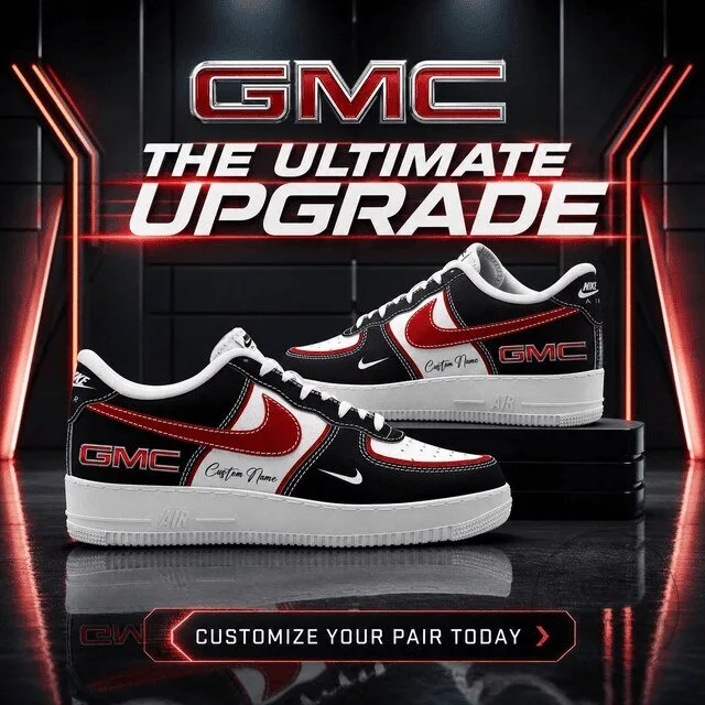 GMC Custom Name Personalized Air Force 1 Style Sneakers