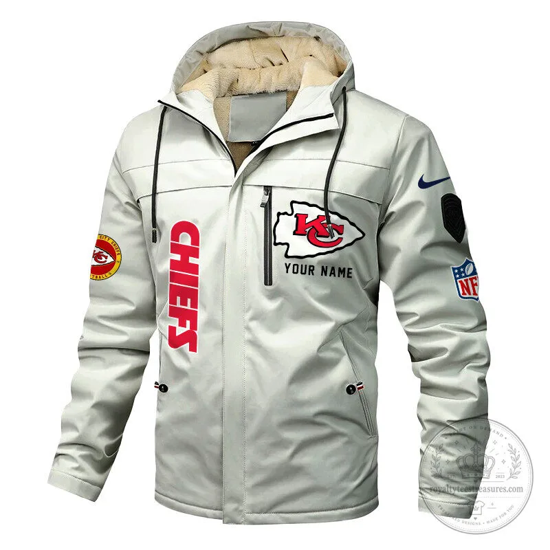 Kansas City Chiefs Personalized Winter Windproof Jacket