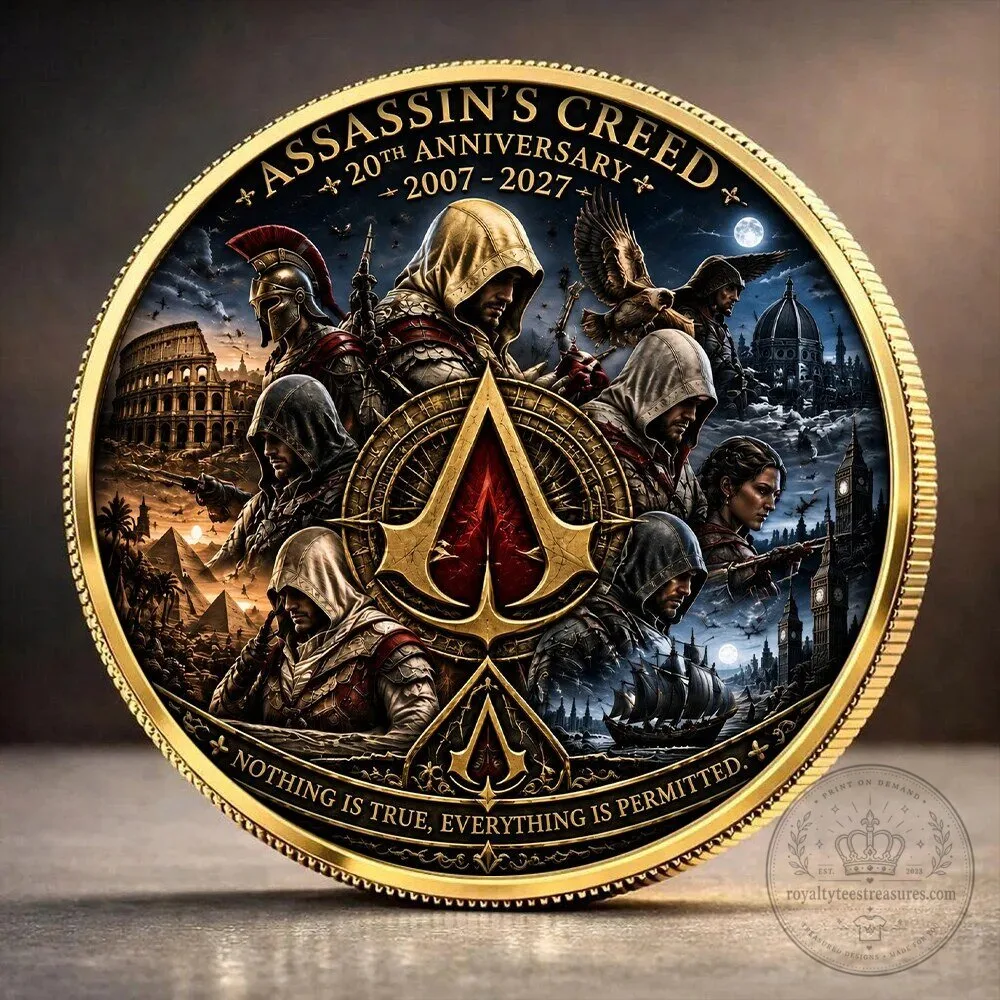 20th Anniversary Collectible Coin for Assassin's Creed (2007-2027) Commemoration