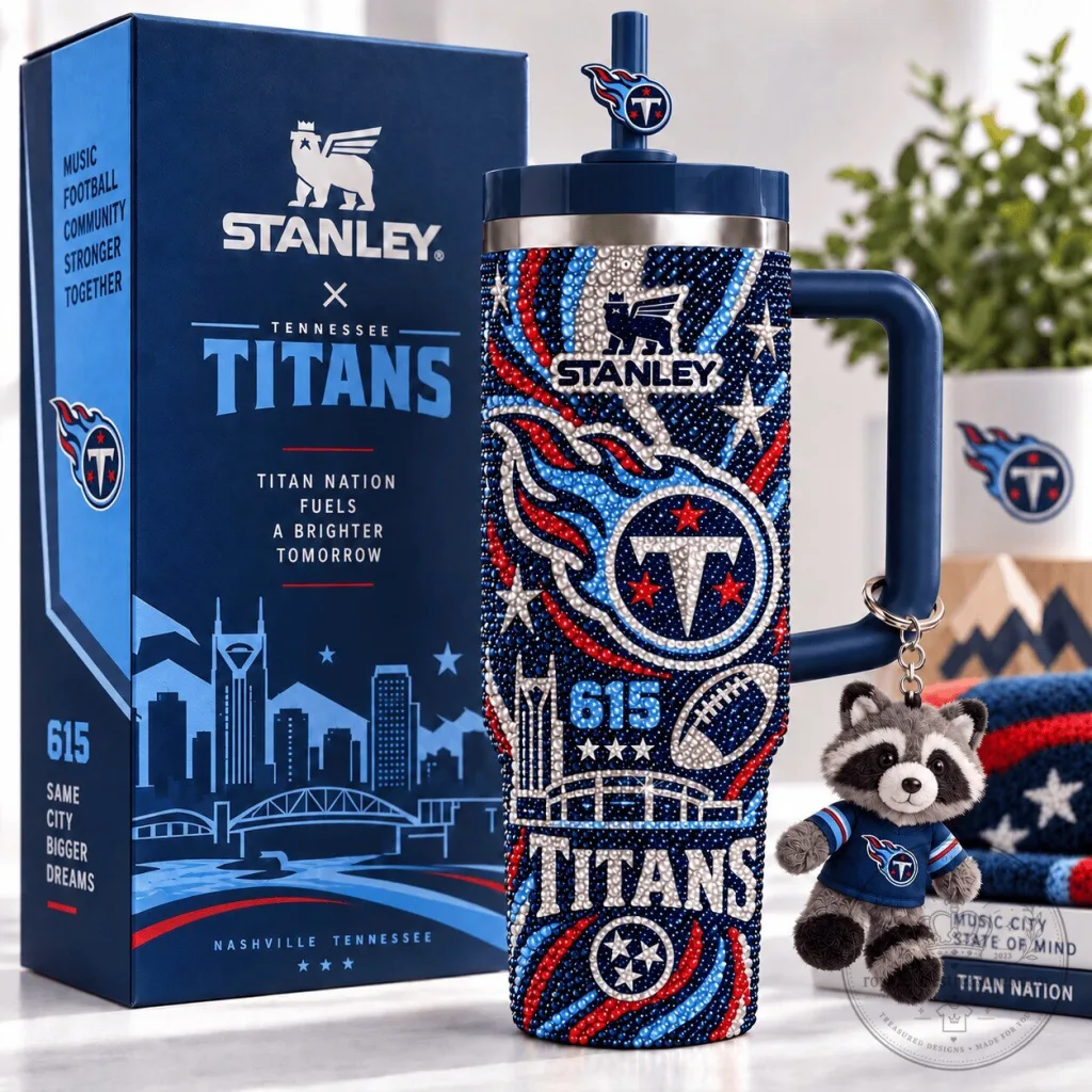 Tennessee Titans Stanley 40oz Tumbler With Handle and Straw Tennessee Titans Stanley 40oz Tumbler With Handle and Straw